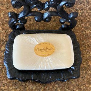 Farmhouse Cast Iron Decorative Soap Trinket Bath Kitchen Dish w/Free Soap Bar